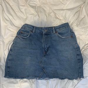 TopShop Moto Denim Skirt!